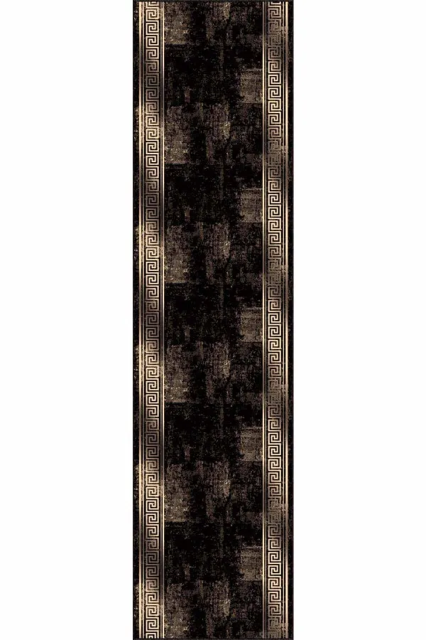 70 Cm Yolluk Kahve Gold Kaymaz Versace Desen Özel Ölçü Rulo Yolluk AR554