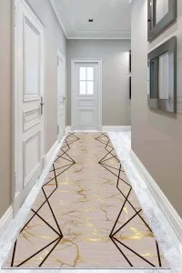 Bej Gold Kaymaz Prizma Kesme Rulo Özel Ölçülü Yolluk AR555 Bej Gold Kaymaz Prizma Kesme Rulo Özel Ölçülü Yolluk AR555