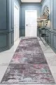 Yolluk 4 Metre Pembe Kaymaz Vintage Kesme Rulo Özel Ölçülü Yolluk AR574