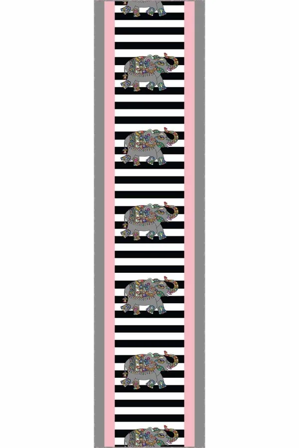 Pembe Kaymaz Taban Filli Kesme Rulo Özel Ölçülü Yolluk AR575