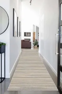 Bej Kaymaz Taban Çizgili Kesme Rulo Özel Ölçülü Yolluk AR642 Bej Kaymaz Taban Çizgili Kesme Rulo Özel Ölçülü Yolluk AR642