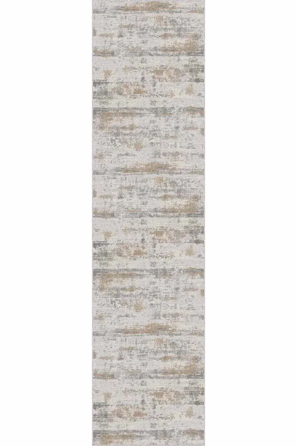Yıkanır Yolluk Bej Kaymaz Taban Vintage Kesme Rulo Özel Ölçülü Yolluk AR648