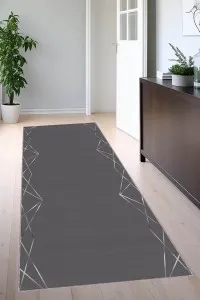 Antrasit Kaymaz Modern Kesme Rulo Özel Ölçülü Yolluk VH001 Antrasit Kaymaz Modern Kesme Rulo Özel Ölçülü Yolluk VH001