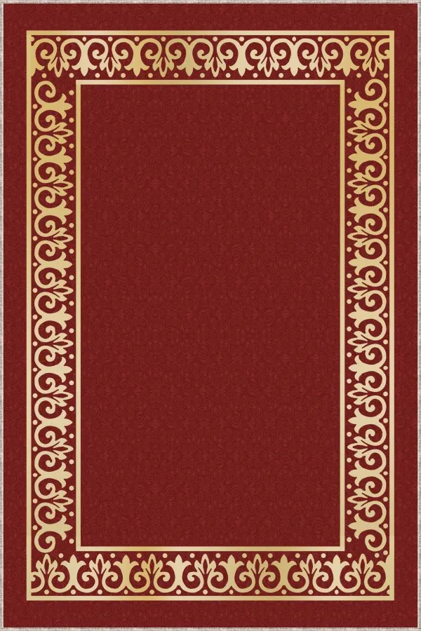 Bordo Düz Sade Protokol Yolluk Halı Özel Ölçülü VH063