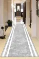 Gri Yolluk 80X300 Gri Kaymaz Çerçeveli Kesme Rulo Özel Ölçülü Yolluk VH008