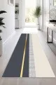 Antrasit Kesme Yolluk Modelleri Antrasit Gold Kaymaz Modern Kesme Rulo Yolluk Halı VH011