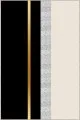 Siyah Kaydırmaz Yolluk Siyah Gold Kaymaz Taban Modern Kesme Rulo Yolluk Halı VH012